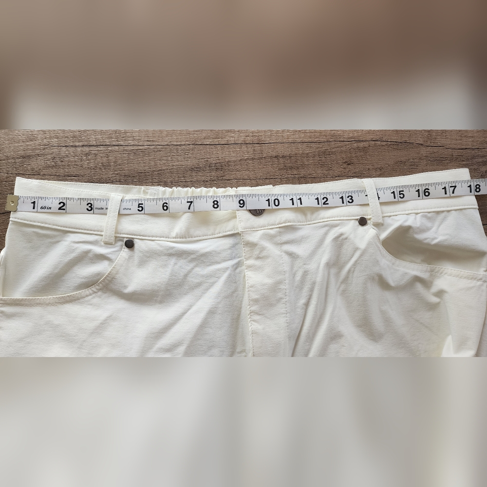 Outdoor Sports Trr Mens Cream Straight Leg Hiking Golf Utility Pants Size 36 - Picture 4 of 6